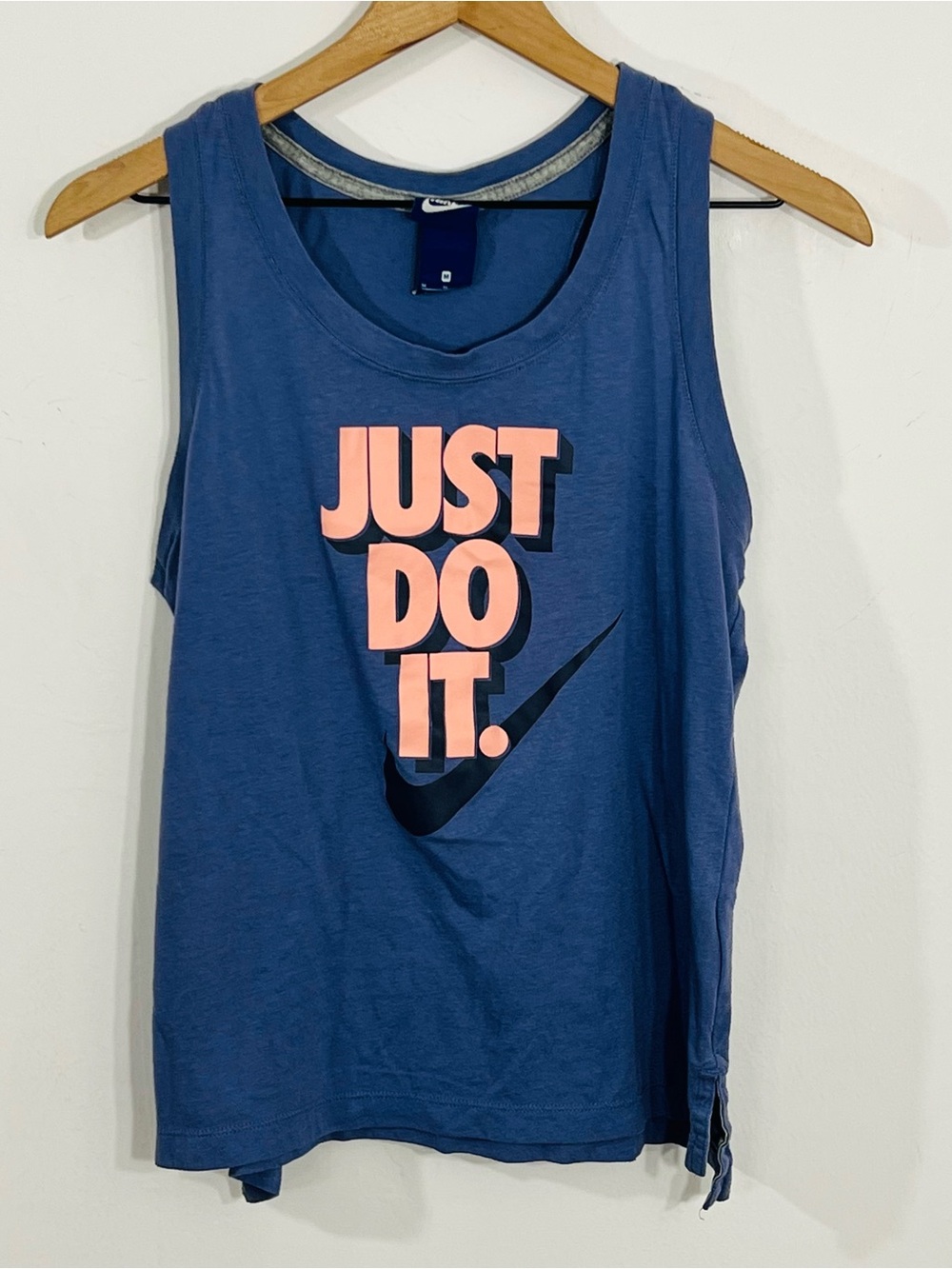 Nike Just Do It Pullover Sleeveless Graphic Tank Top Athletic Summer Workout Gym - Picture 3 of 6